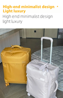Valise de voyage de luxe légère 20 pouces, étanche, avec fermeture éclair fluide, bagage cabine, roulettes universelles silencieuses, valise trolley 24 pouces