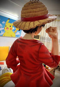 Figure d'anime de haute qualité 2,1 m, statue en résine, personnage grandeur nature 1:1, figurine d'action Luffy pour la décoration de grande fête, magasin d'anime - Product Image 6