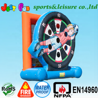 Jeu de fléchettes gonflable certifié EN14960, jeux de sport de fléchettes de football gonflables à vendre