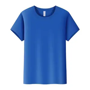 Wholesale Blank Plain T Shirt Custom Your Logo Printing Polyester Cotton Tshirt Printed Plus Size Men's T-shirt For Men