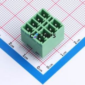 DB2EVHB-3.81-2*4P-GN Plug-in Terminal Block Through hole,P=3.81mm Connector Board-to-Board / Socket - Closed 2x4P 3.81mm Green - Product Image 1