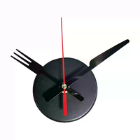 Mécanisme d'horloge murale en quartz en métal carré moderne personnalisé, aiguilles des heures, des minutes et des secondes pour cadran d'horloge de 18 à 24 cm, vente en gros