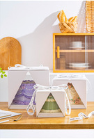 Pyramidenförmige Kuchenbox mit Klarsichtfenster, Einweg-Bäckerei-Geschenkbox, 6/8/10 Zoll Kuchen-Geschenkbox