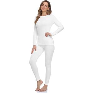 Intimo termico da <span class=keywords><strong>donna</strong></span> lungo johns personalizzato con camicia e leggings a maniche lunghe - Product Image 4