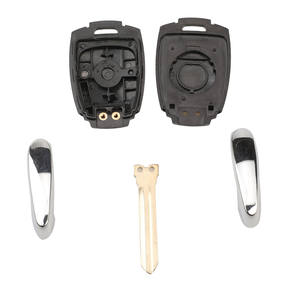 Coque de clé à distance de remplacement à 2 boutons CS096003 pour <span class=keywords><strong>SsangYong</strong></span> Actyon <span class=keywords><strong>Kyron</strong></span> Rexton Korando avec lame non taillée - Product Image 4