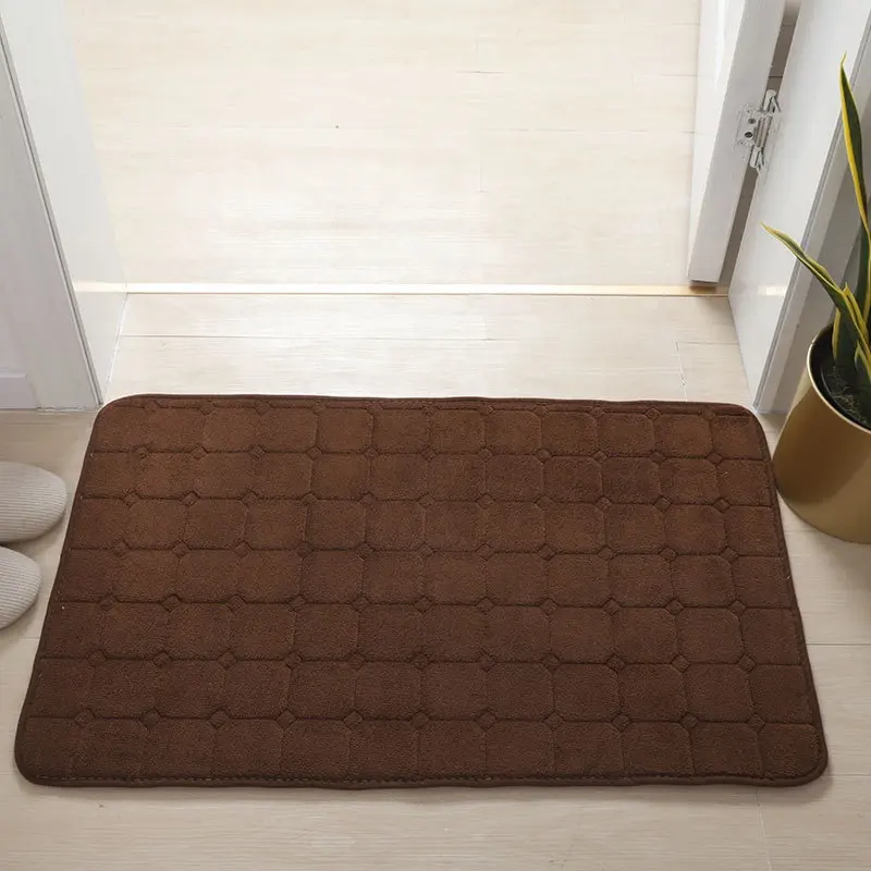 Tapis de bain en mousse à mémoire de forme personnalisé doux absorbant intérieur lavable tapis de salle de bain tapis de sols de salle de bain tapis de bain antidérapant