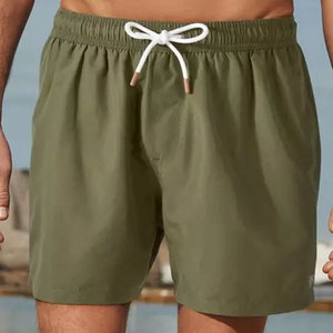 กางเกงว่ายน้ำชายแบบใหม่ ดีไซน์เองได้ เอวยางยืดใส่สบาย ซับในตาข่ายรัดรูป พร้อมปักโลโก้ได้ ชุดว่ายน้ำชายหาด - Product Image 6