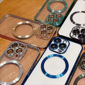 Funda Magnética Transparente de TPU de Lujo para 16 Pro Max y 15/14/11/12/13, Antigolpes, Antihuellas, Multicolor - Product Image 4