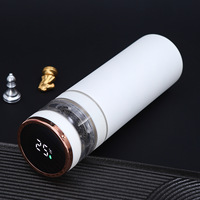 Thermos à infuseur à thé intelligent en acier inoxydable de 500ml avec affichage de la température cadeau d'utilisation de bureau d'affaires