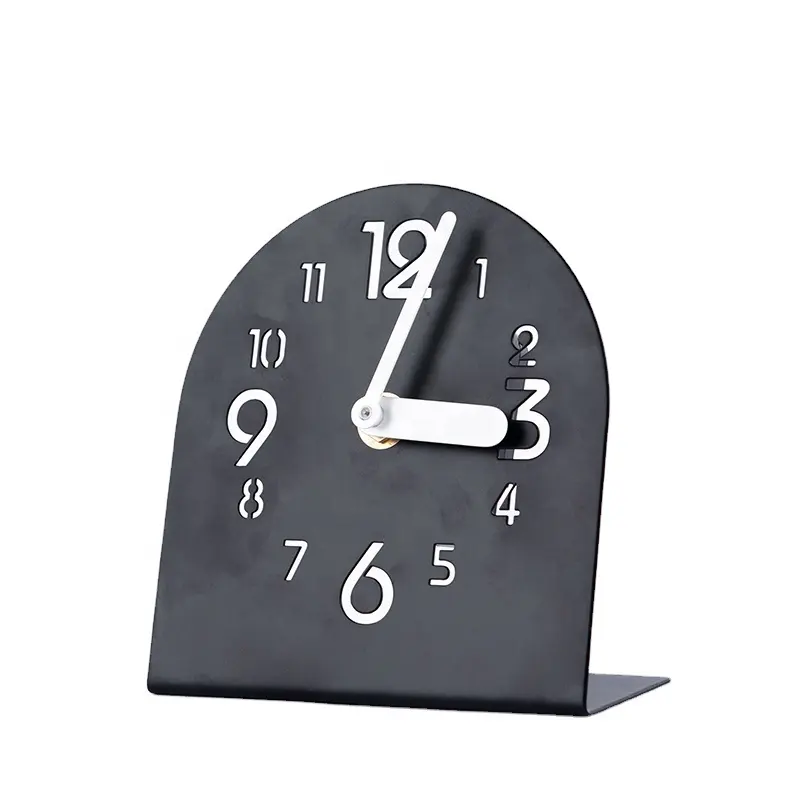 นาฬิกาตั้งโต๊ะสำหรับตกแต่งโลหะอัจฉริยะใหม่ล่าสุดออกแบบได้ตามต้องการนาฬิกาตั้งโต๊ะใช้แบตเตอรี่