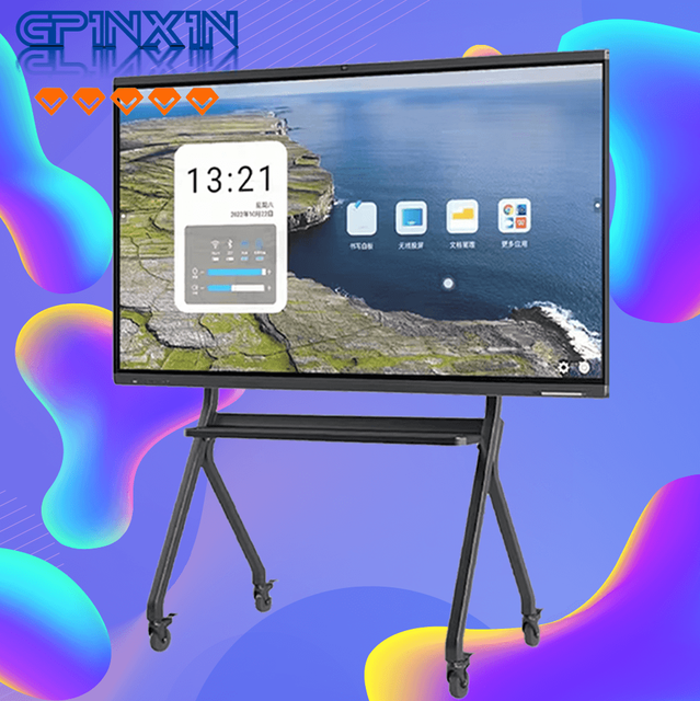 4K UHD Screen Touch Anti-glare 4~8GB+32~128GB OS Smart Interactive Whiteboard a Grade Panel 55 65 75 Inch Interactive Flat Panel