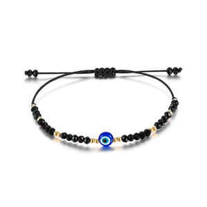 Pulsera tejida hecha a mano <span class=keywords><strong>Bally</strong></span> Eye personalizada, pulsera Dragline ajustable roja y negra para mujeres y hombres, accesorios, regalos - Product Image 2