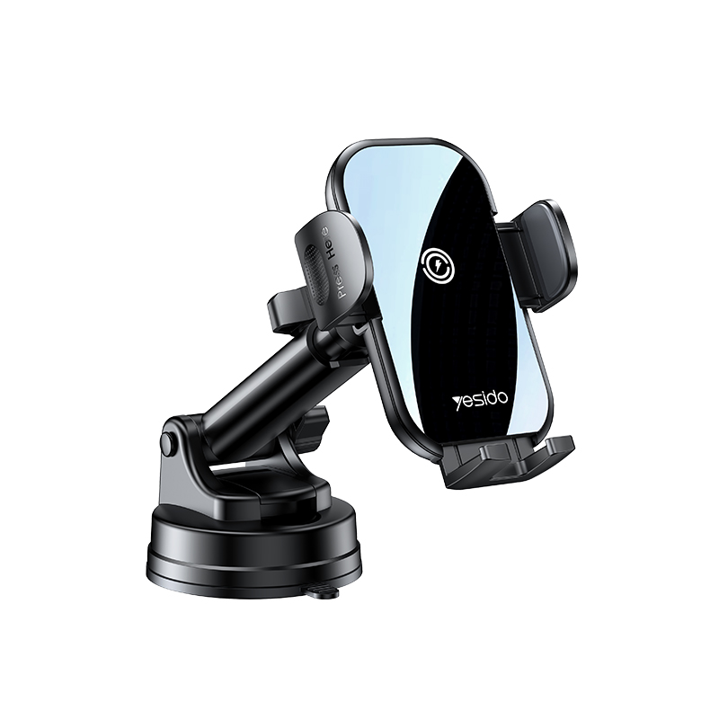 Yesido 15W Carregamento Rápido Carregador de Carro Sem Fio 360 Giratório Ventosa Air Vent Phone Holder Para iPhone 13 14