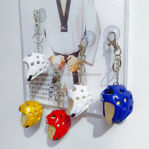 พวงกุญแจรูปถ่ายสั่งทำราคาถูก <span class=keywords><strong>ของ</strong></span>ที่ระลึกยอดนิยม หมวกเทควันโดเคลือบโฟม พวงกุญแจศิลปะการต่อสู้ พวงกุญแจเทควันโด - Product Image 5