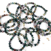 Vente chaude polissage naturel guérir Quartz 8mm perles Bracelet d'agate indienne pour Feng Shui