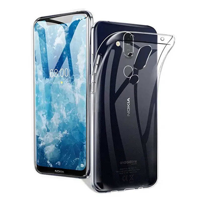 TPU Case For Nokia 8.1 Cases Transparent Silicone TPU Phone Case 8.1 TA-1119 TA-1121 TA-1128 Clear Soft Cover