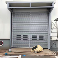 Moteur de porte à enroulement rapide en aluminium sur mesure, résistant aux ouragans et au feu, panneaux de porte de sécurité extérieurs pour maison et garage