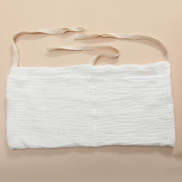 Sac de rangement double couche en pur coton pour biberons, sac de rangement pour chevet et salon, sac de rangement double poche pour poussette et lait maternel suspendu