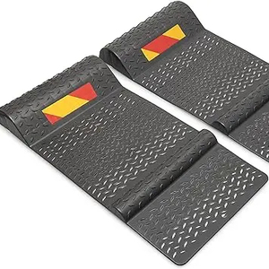 Tope de goma para vehículos, ayuda para estacionar, tope de suelo para coches, alfombrillas de estacionamiento - Product Image 1