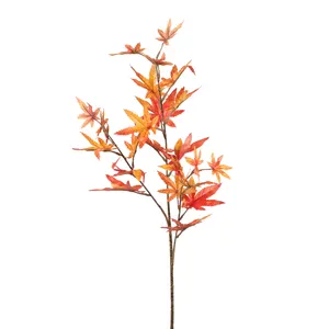 Outono Outono Folhas De Seda Artificial Canadian Maple Leaf para Casamento Casa Decorações De Festa Artificial Maple Leaves Branch