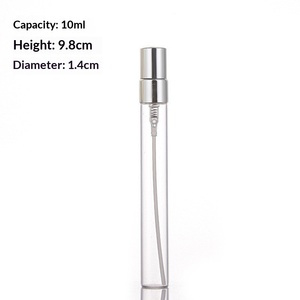 10ml Clear Refillable Perfume Atomizer Bottle Portable Cosmetic Sample Vial For Toner <b>Sunscreen</b> <b>Spray</b> Skincare - Product Image 6