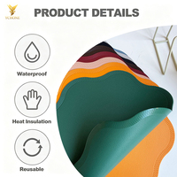 Napperons en PVC en forme de fleur Ychon, très demandés, isolants thermiques, imperméables et anti-taches pour la maison, décorations de Noël