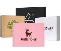 Boîtes d'expédition rigides personnalisées en gros, emballages postaux, boîtes en carton pour livraison, 250 g/m², carton C1S, matériau recyclable