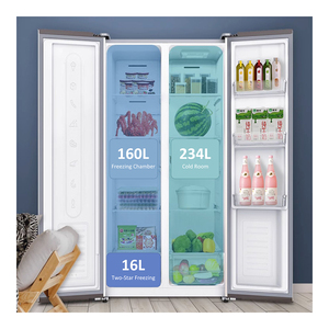 Réfrigérateur domestique à double porte, grande capacité, refroidissement par air, conversion intelligente de fréquence - Product Image 6
