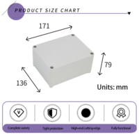 Caja de Protección Industrial para Cámaras de Seguridad Electrónicas, Resistente al Agua IP65, de Plástico ABS, para Exteriores y Uso Marino, OEM ODM