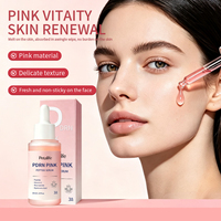 Sérum PDRN Peptide Rose 30ml Anti-rides Éclaircissant Réparateur Visage au PDRN de Saumon + Peptide + Niacinamide + HA