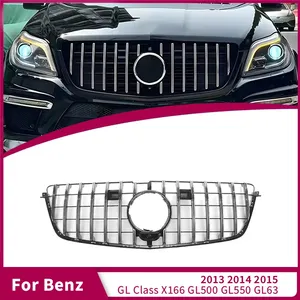 Grille de pare-chocs avant supérieure pour Classe X166 GL500 GL550 GL63 2013 2014 2015 - Product Image 1