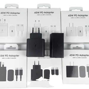 Super PD Type-<b>C</b> 45W Fast Charger with Eco-Friendly ABS/PC for US/EU/UK <b>Plugs</b> Laptop & Mobile Phone Camera Use - Product Image 3