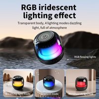 Nouvelle arrivée Mini haut-parleur sans fil RGB portable étanche Haut-parleur BT à bout des doigts pour la décompression en extérieur