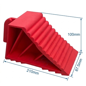Cales de roue mini en plastique pour charges lourdes, pour remorques, véhicules, parkage, support de levage métallique, cales de pneu, approvisionnement direct - Product Image 1