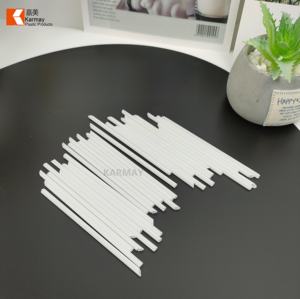 Pailles en plastique liquides pour usage oral, 10 pièces par paquet, emballage en vrac, matériau PP blanc de qualité alimentaire - Product Image 2