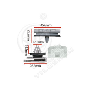 Clips de fixation latéraux de porte en nylon plastique gris Smooth Sailing D1025 pour voitures Cadillac CT4 - Product Image 4