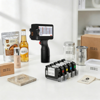 Aisomark Nueva Impresora de Inyección de Tinta Manual Industrial de Secado Rápido para Codificación de Fecha de Caducidad, Códigos QR, Códigos de Barras, Logotipos, Portátil, Flexible, para Huevos