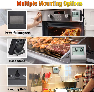 TP16デジタル調理オーブンキッチンミートバーベキューグリル温度計タイマーアラーム付き - Product Image 4