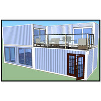 Modulaire chalet en bois flottant en bois préfabriquée