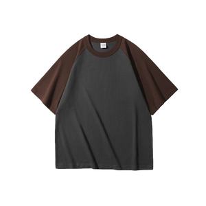 Camiseta <span class=keywords><strong>de</strong></span> Alta Calidad 100% Algodón, Mangas Raglán <span class=keywords><strong>de</strong></span> <span class=keywords><strong>Dos</strong></span> Tonos, Impresión <span class=keywords><strong>de</strong></span> Logotipo Personalizado, Bloques <span class=keywords><strong>de</strong></span> Color, Mangas <span class=keywords><strong>de</strong></span> Marca Modernas, Venta al Por Mayor - Product Image 2