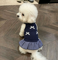 Vêtements pour chiens - Pièce légère printemps/été - Expédition directe - Gilet respirant à bretelles anti-chute de poils - Robe pour chien/chat