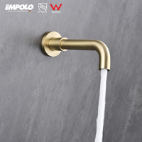 Pour Empolo luxe hôtel douche mélangeur ensemble 3 voies pluie douche mitigeur système de salle de bain complet en laiton Durable