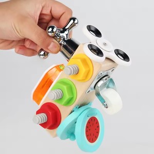 Juego de tornillos y tuercas de madera para <span class=keywords><strong>niños</strong></span>, <span class=keywords><strong>juguetes</strong></span> educativos de aprendizaje temprano, entrenamiento de habilidades manipulativas para <span class=keywords><strong>niños</strong></span> de 2 a 4 <span class=keywords><strong>años</strong></span> - Product Image 5