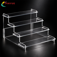 Étagère de présentation transparente en acrylique à 3 niveaux, support de comptoir pour parfums, présentoir pour maquillage et vernis à ongles