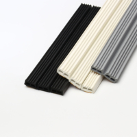 Bandes de caoutchouc en mousse epdm à dos adhésif en forme de E pour portes