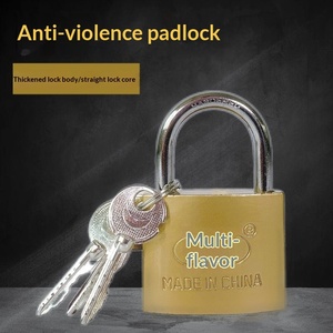 Cadenas domestique Ring-brand 32 mm à clé cruciforme, finition imitation cuivre, modèle 0018, pour casiers d'étudiants et tiroirs - Product Image 2