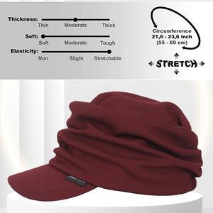 Casquette de gavroche pour femmes pour la <span class=keywords><strong>chimio</strong></span> d'<span class=keywords><strong>été</strong></span> Chapeau de cancer contre la perte de cheveux avec bord - Product Image 2