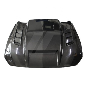 Capot moteur avant en fibre de carbone de style 003 avec boulons pour Mustang 2018-2023, fixation par boulons - Product Image 1