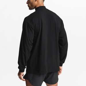 <span class=keywords><strong>T</strong></span>-<span class=keywords><strong>Shirt</strong></span> a Collo Alto in Cotone Pettinato 210GSM a Maniche Lunghe, Vendita all'Ingrosso per Ordini Aziendali Personalizzati - Product Image 2