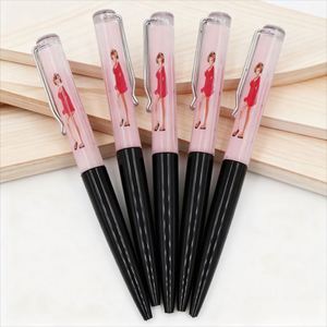 Stylo bille en plastique 2D illustré, personnalisable avec logo, multicolore, créatif, pour signature, stylo gel personnalisé, idéal pour les cadeaux - Vente flash - Product Image 1